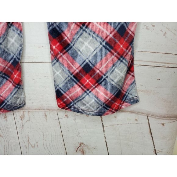 Croft & Barrow Intimates Red Gray XXL Plaid Flannel Fleece Soft Pajama Pants - Picture 6 of 9